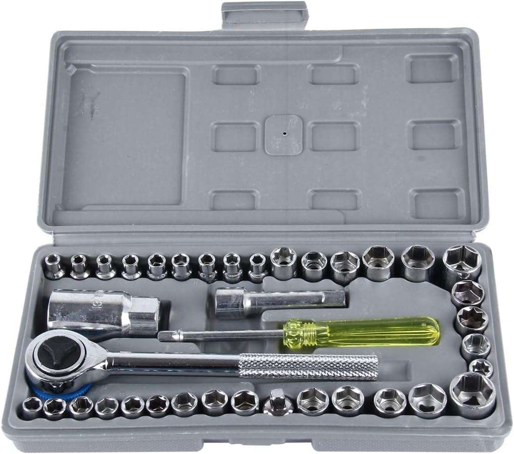 AIWA 40 PCS Automobile Motorcycle Tool Box Set Socket Wrench