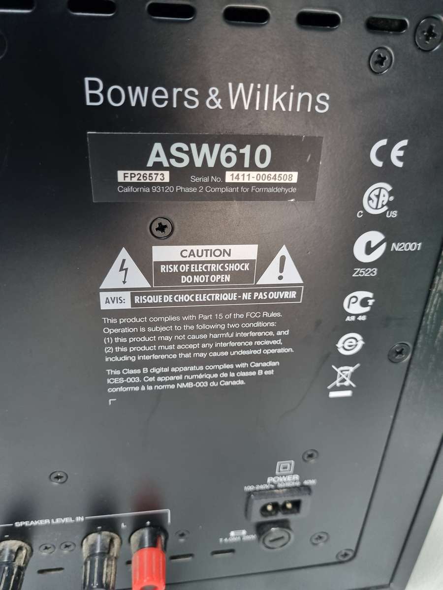 BOWERS & WILKINS ASW610 subwoofer