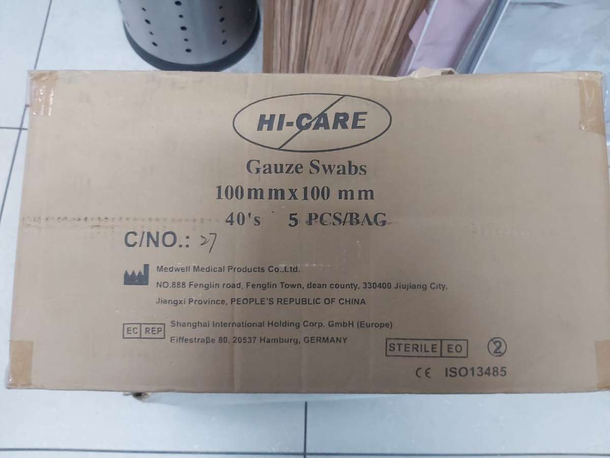 HI-CARE GAUZA SWABS 2500 PCS--BULK LOT