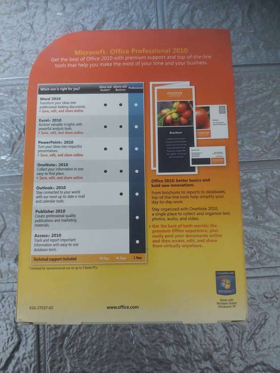 Microsoft Office 2010 Professional - FPP (Full Package Product / DVD) for Windows