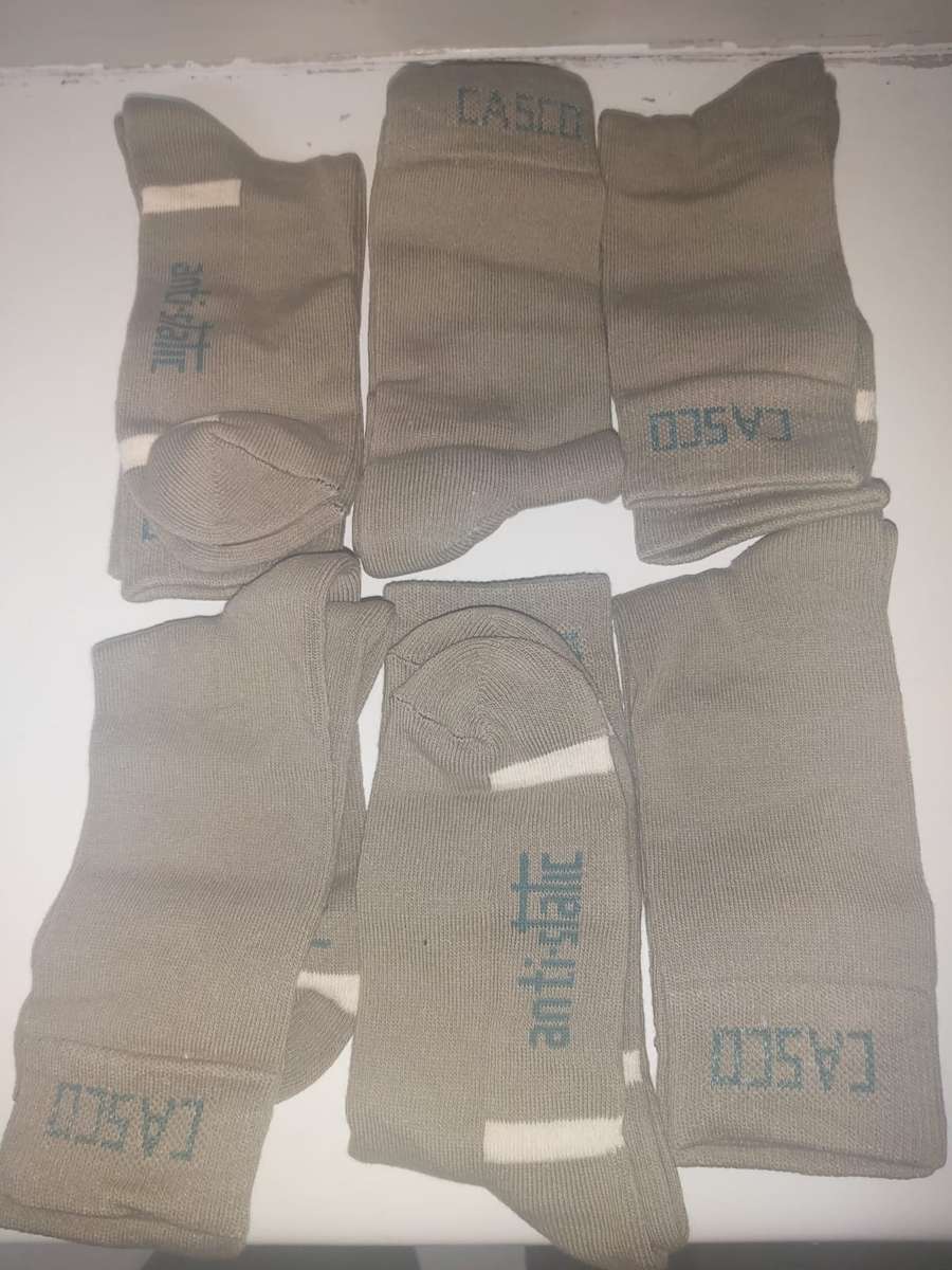 SILVER SAFE SOCKS Olive Green ---ANTI BACTERIAL SOCKS--1PAIR---CASCO