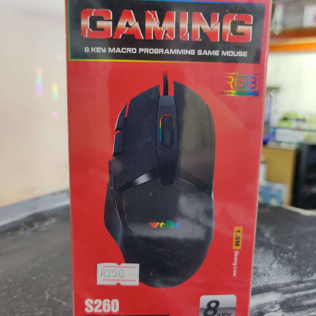 8 KEY MACRO PROGRAMMING GAME MOUSE