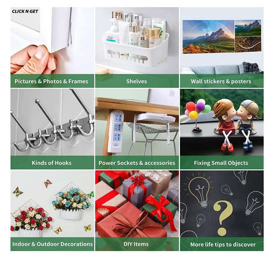 ONE CLICK N GET Double Sided Tape Heavy Duty(, 3CM X 3M X 1MM)