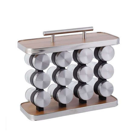 12 Bottle Kitchen Spice Rack With Handle