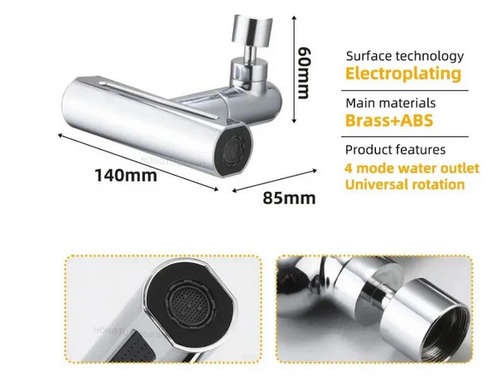 Multifuctional Universal Shower Head 4 Adjustable Water Flow Modes For Enhanced Shower Experience