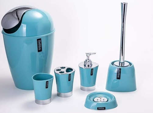 Bathlux Bathroom Accessories 6pc Set