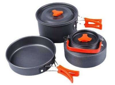 Camping Cookware 3-Piece Set - Outdoor Gear