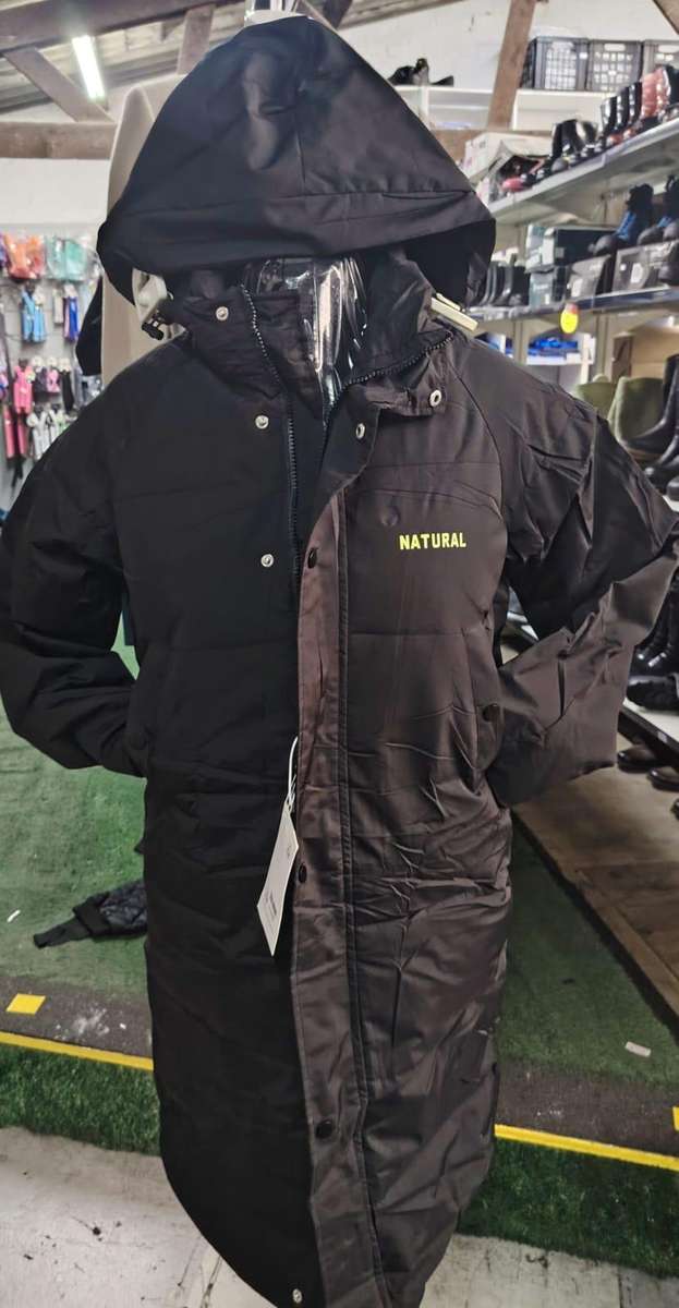 NATURAL  PUFFER JACKETS BLACK  XS- L