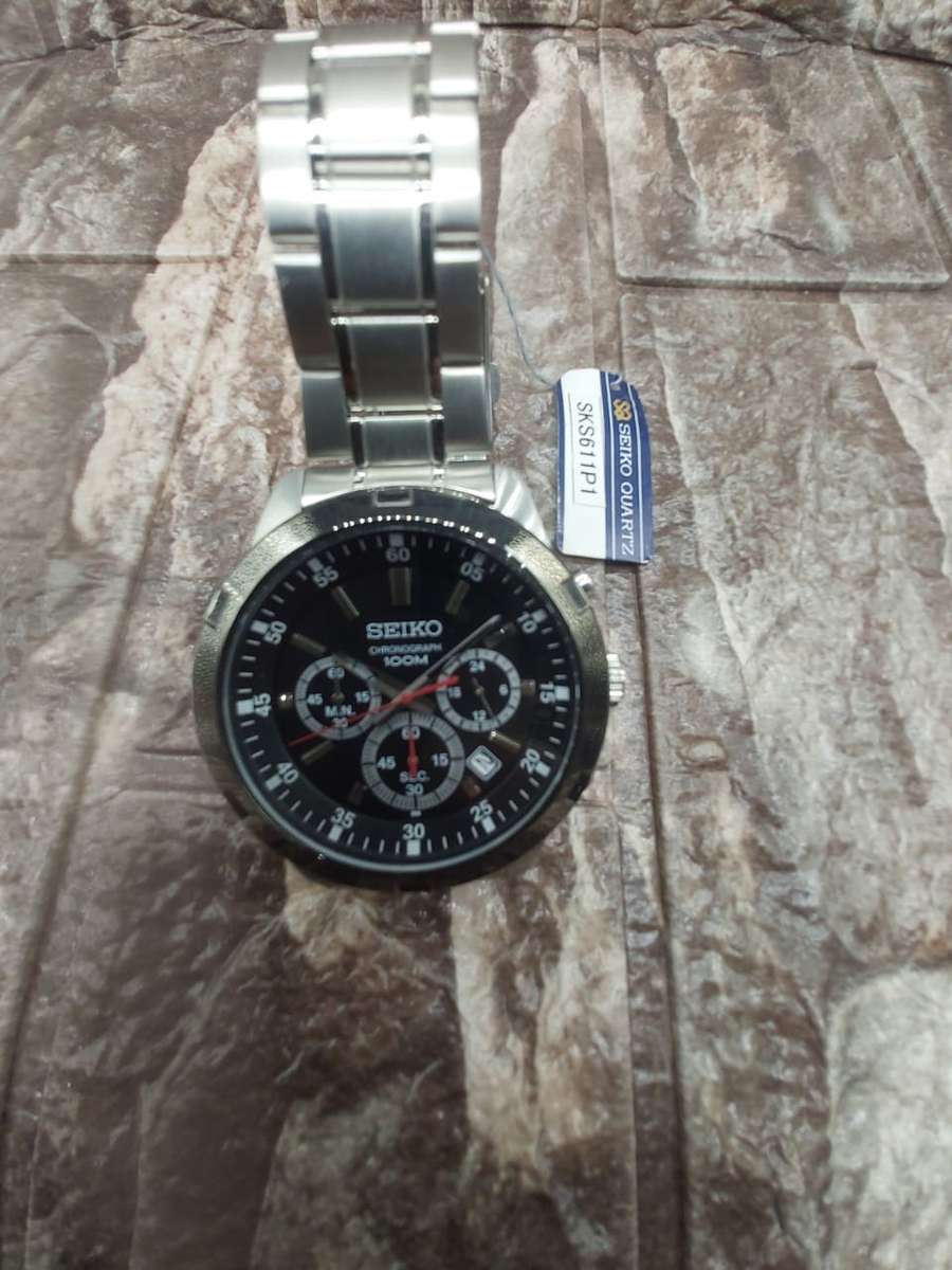 Seiko Analog BLACK Dial Men's Watch-SKS611P1--WATCH CASING