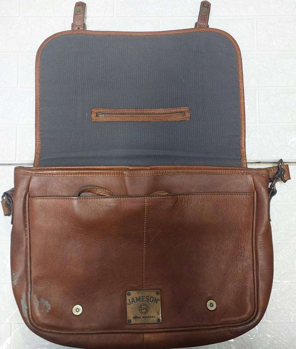 LEATHER LAPTOP SACHELL WITH JAMESON WHISKEY BRANDING