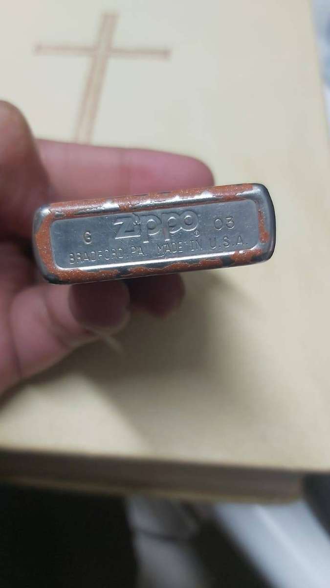 ZIPPO LIGHTER BROWN ---BRADFORD PA MADE IN USA