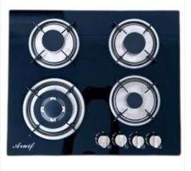 Built-In Tempered Glass 4 Burner Gas Hob