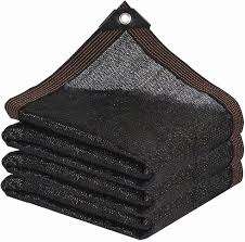 SHADE CLOTH WITH STITCHING AND GROMETS(BLACK) 80% COVERAGE