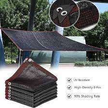 SHADE CLOTH WITH STITCHING AND GROMETS(BLACK) 80% COVERAGE