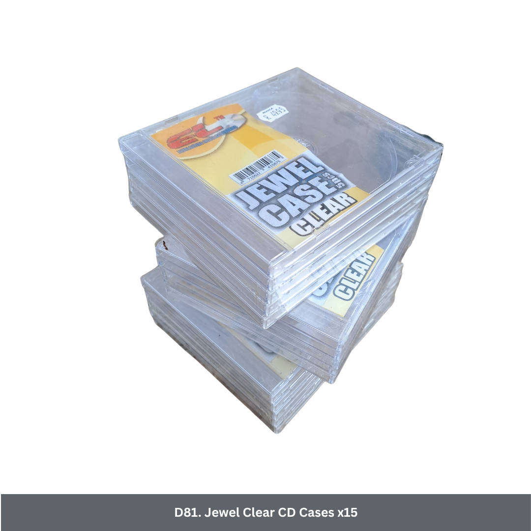 Jewel Clear CD Cases x15