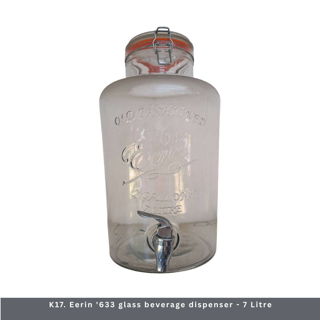 Eerin '633 glass beverage dispenser 7 Litre