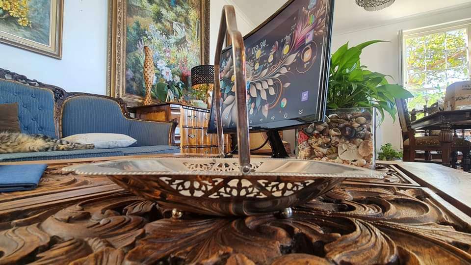 Silverplated Decorative Centerpiece Tray with Feet and Pierced Design