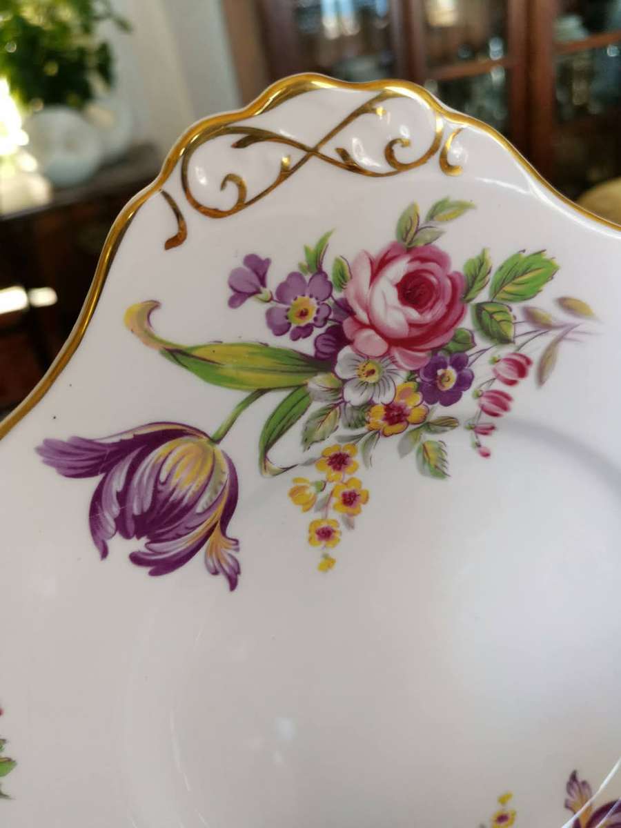 Vintage Tuscan Fine English Bone China Tea Set  Elegant "Montrose" Design