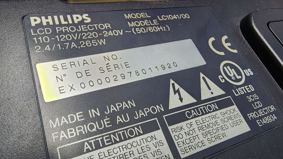 Philips ProScreen PXG10 XGA Conference Room LCD Projector (Use for Parts or Repair)