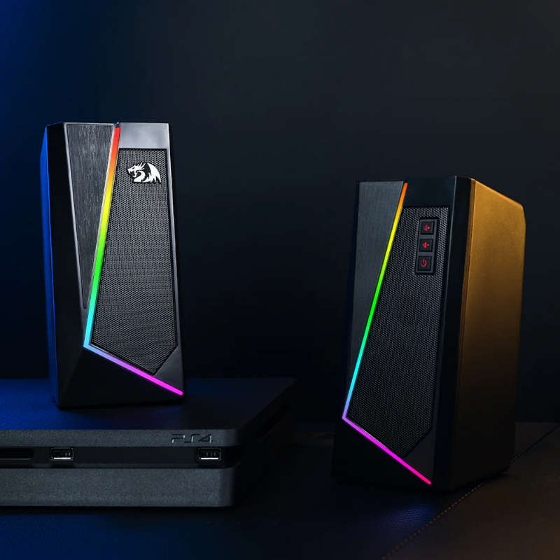 Redragon GS520 ANVIL 2X3W RGB 2.0 Satellite Speaker ANVIL (BLACK)