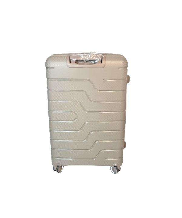 3-Piece Brown Hard Shell Luggage Set with Spinner Wheels & TSA Locks  Lightweight Travel Cases SA
