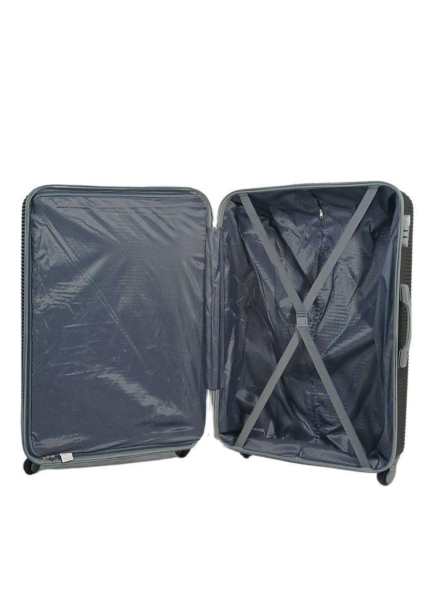 Brown 3-Piece Hard Shell Luggage Set with Spinner Wheels, Combination Locks and Nested Storage