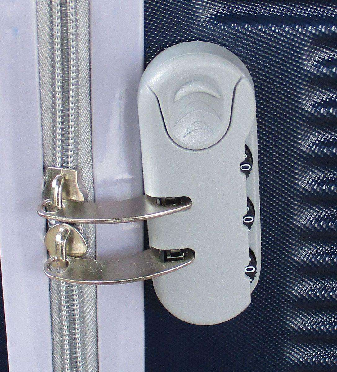 Navy 3-Piece Hardshell Luggage Set with Spinner Wheels, Combo Locks & Organised Travel Interiors