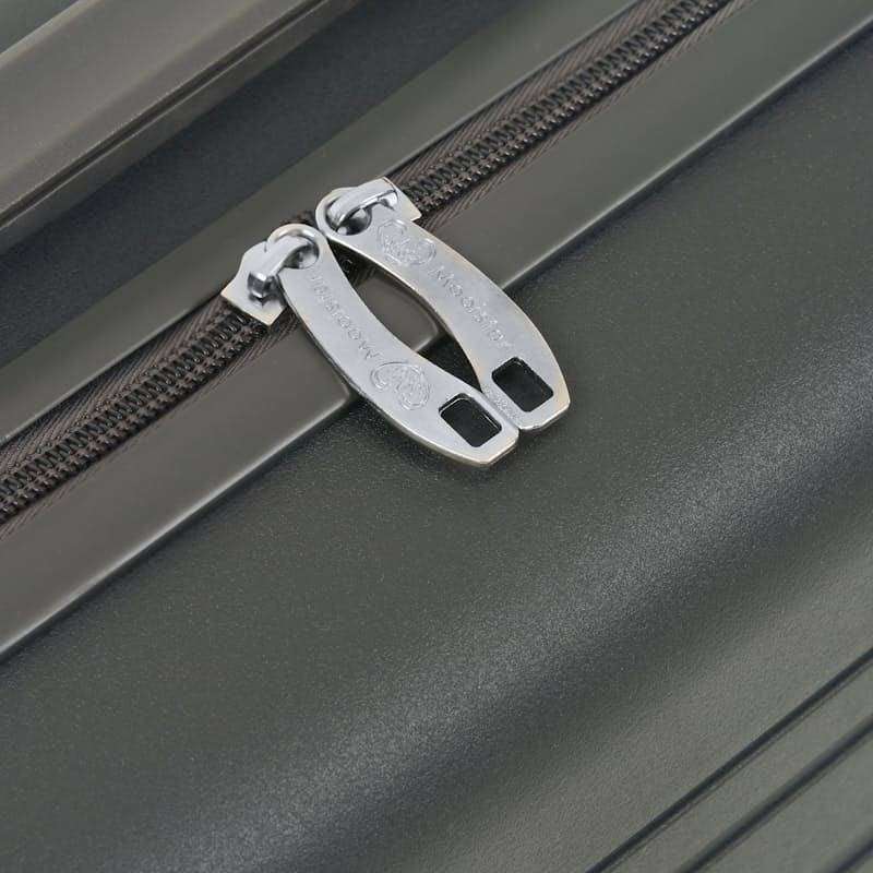 MOOISTAR 4pc PP/ABS Trolley Luggage Set Grey Spinner Wheels Lock Vanity Case Business