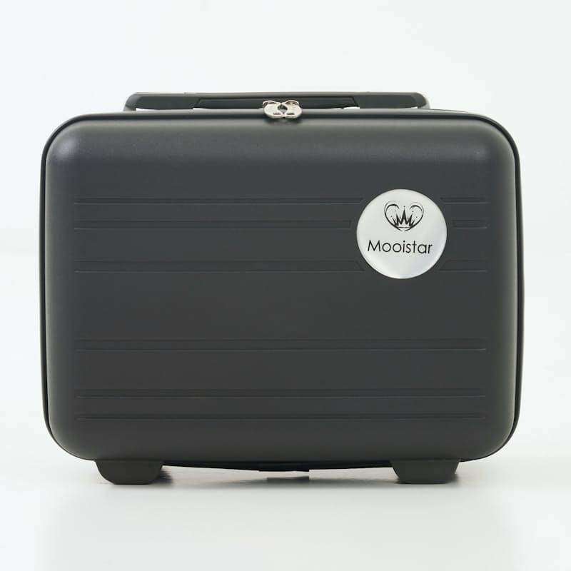MOOISTAR 4pc PP/ABS Trolley Luggage Set Grey Spinner Wheels Lock Vanity Case Business