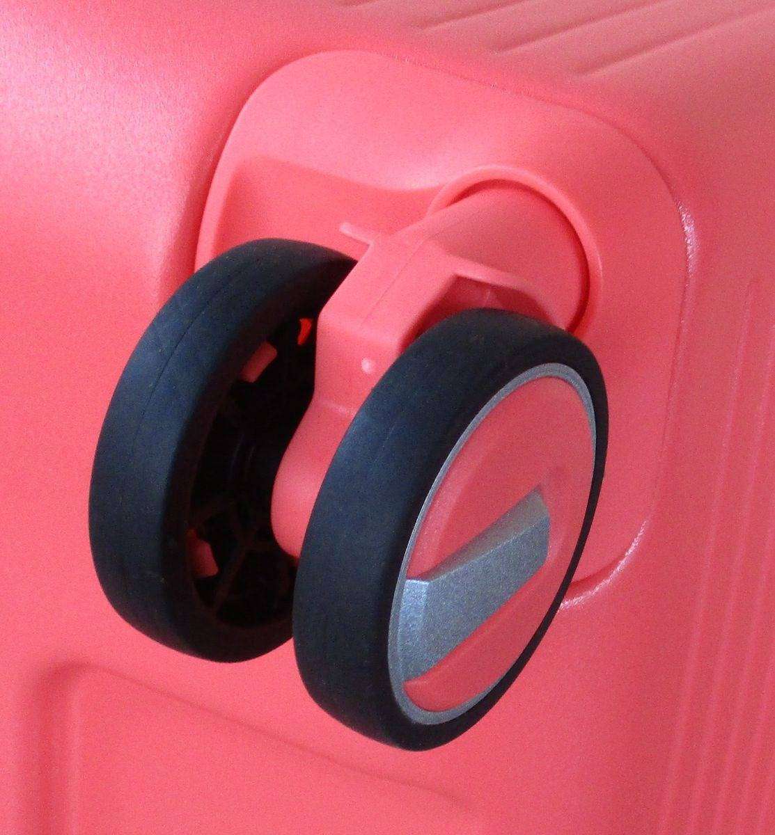 3-Piece Red Polycarbonate Luggage Set with Front-Opening Carry-On & TSA Lock