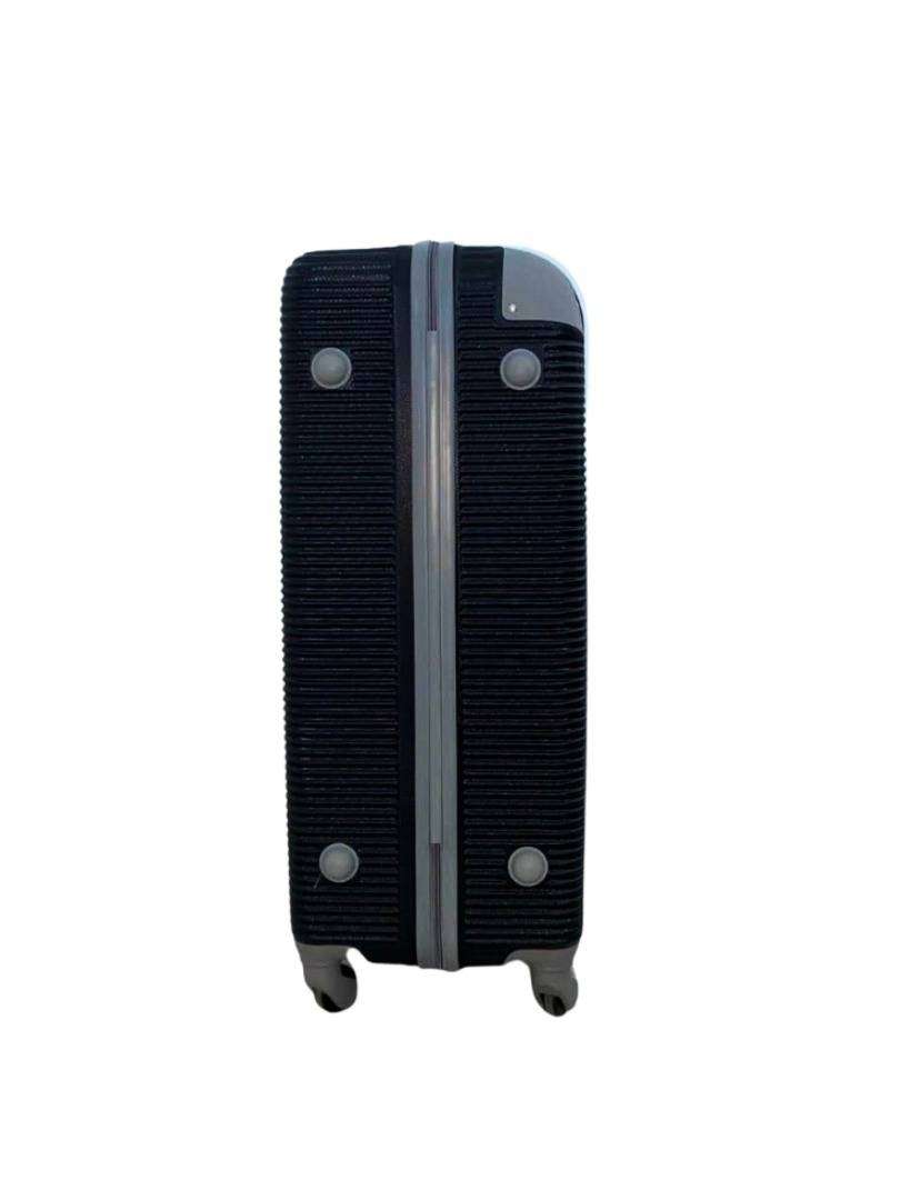3-Piece ABS Hardshell Luggage Set Black   Spinner Wheels, Lightweight Travel Suitcases