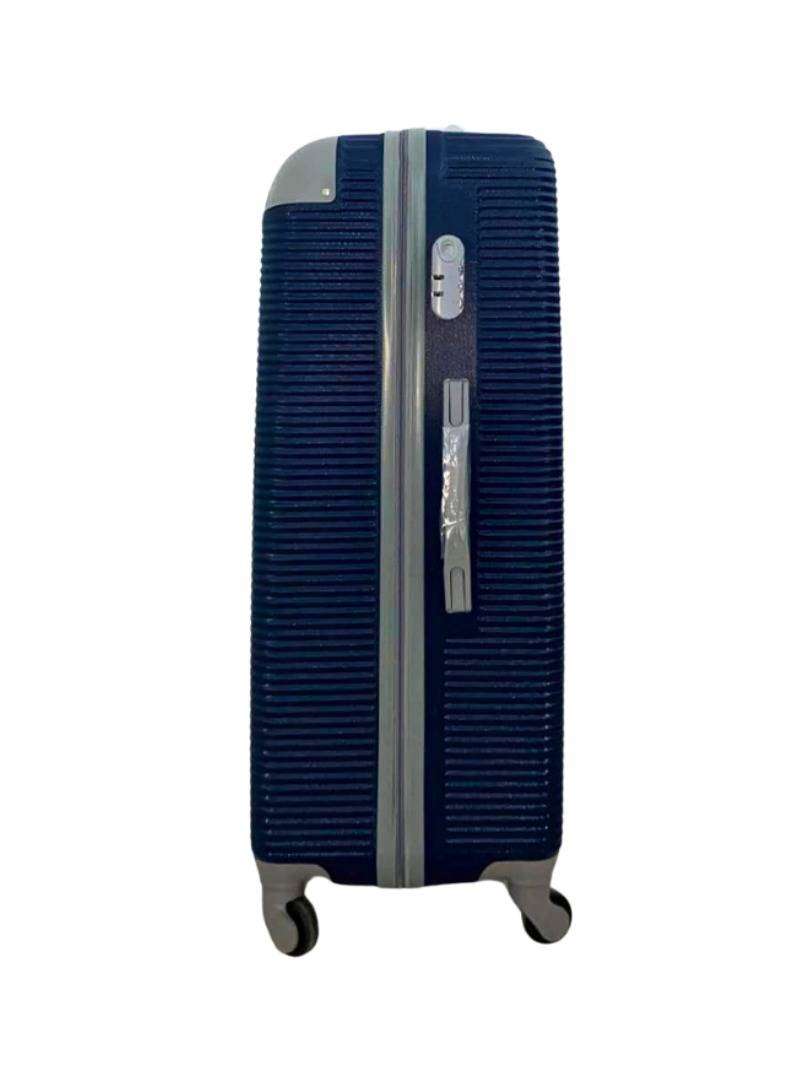 3-Piece ABS Hardshell Luggage Set Dark Blue  Spinner Wheels, Lightweight Travel Suitcases