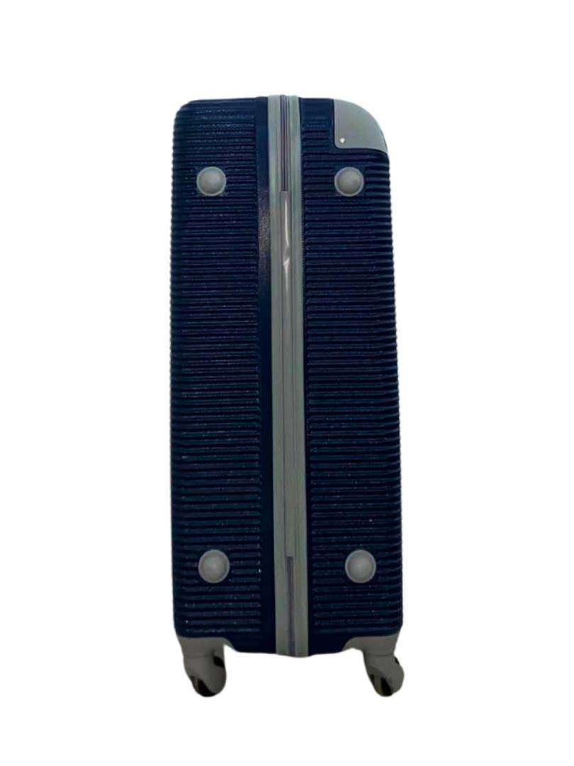 3-Piece ABS Hardshell Luggage Set Dark Blue  Spinner Wheels, Lightweight Travel Suitcases