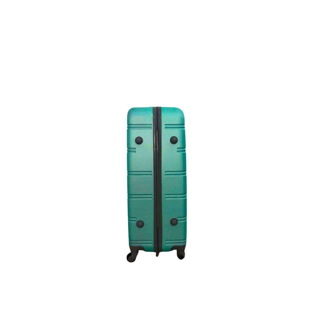 3-Piece ABS Hardshell Luggage Set Green   Spinner Wheels, Lightweight Travel Suitcases