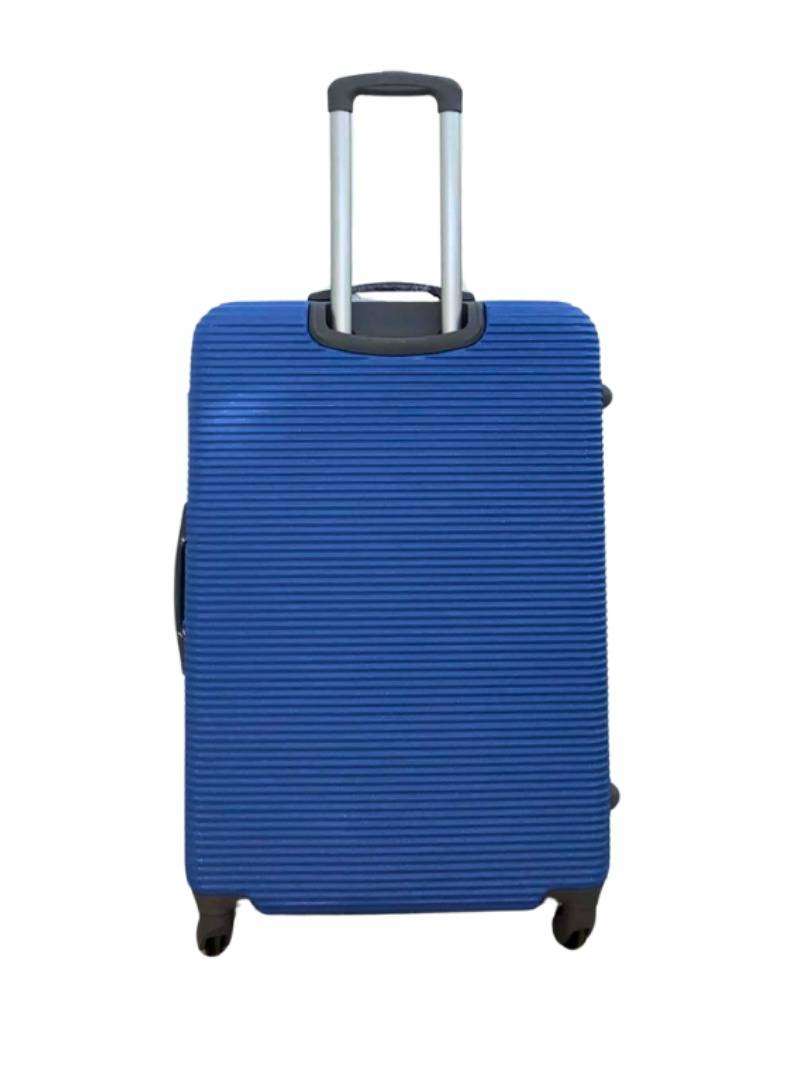 3-Piece Sky Blue ABS Spinner Luggage Set