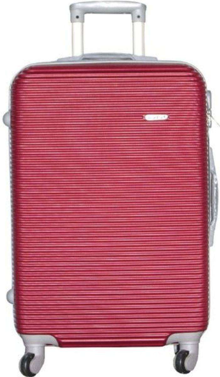 Red ABS 3 Piece Trolley Luggage Set with Spinner Wheels Hard Shell Travel Suitcases