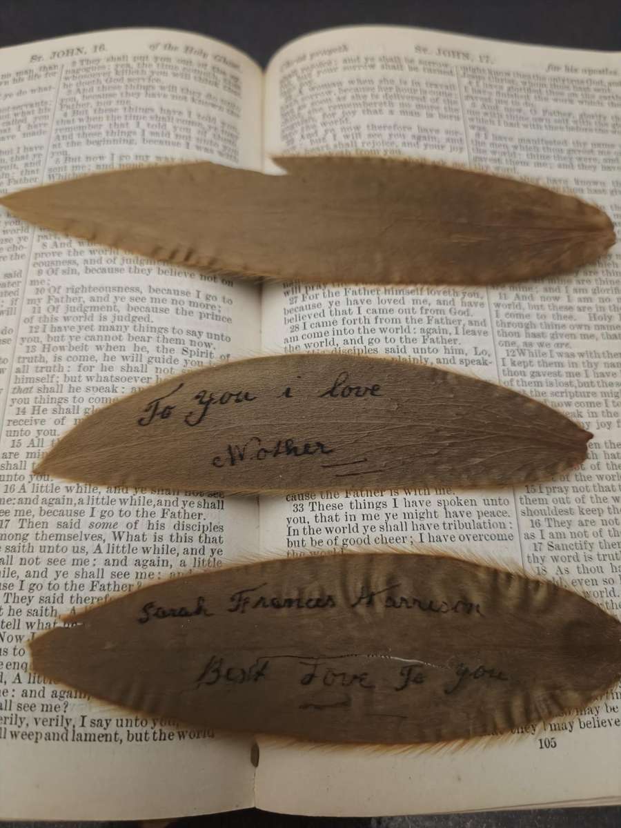 1900 BOER WAR BIBLE - NORTHAMPTONSHIRE REGIMENT.- PTE SAMUEL HARRISON