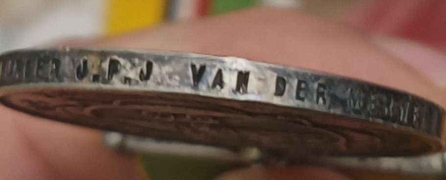 BOER WAR ABO MEDAL - KRUGERSDORP COMMANDO- WITH JAN SMUTS IN CAPE COLONY- POW