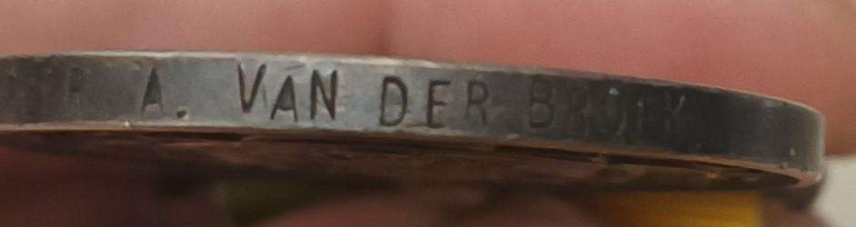 ABO BOER WAR MEDAL TO BURGER IN ERMELO COMMANDO