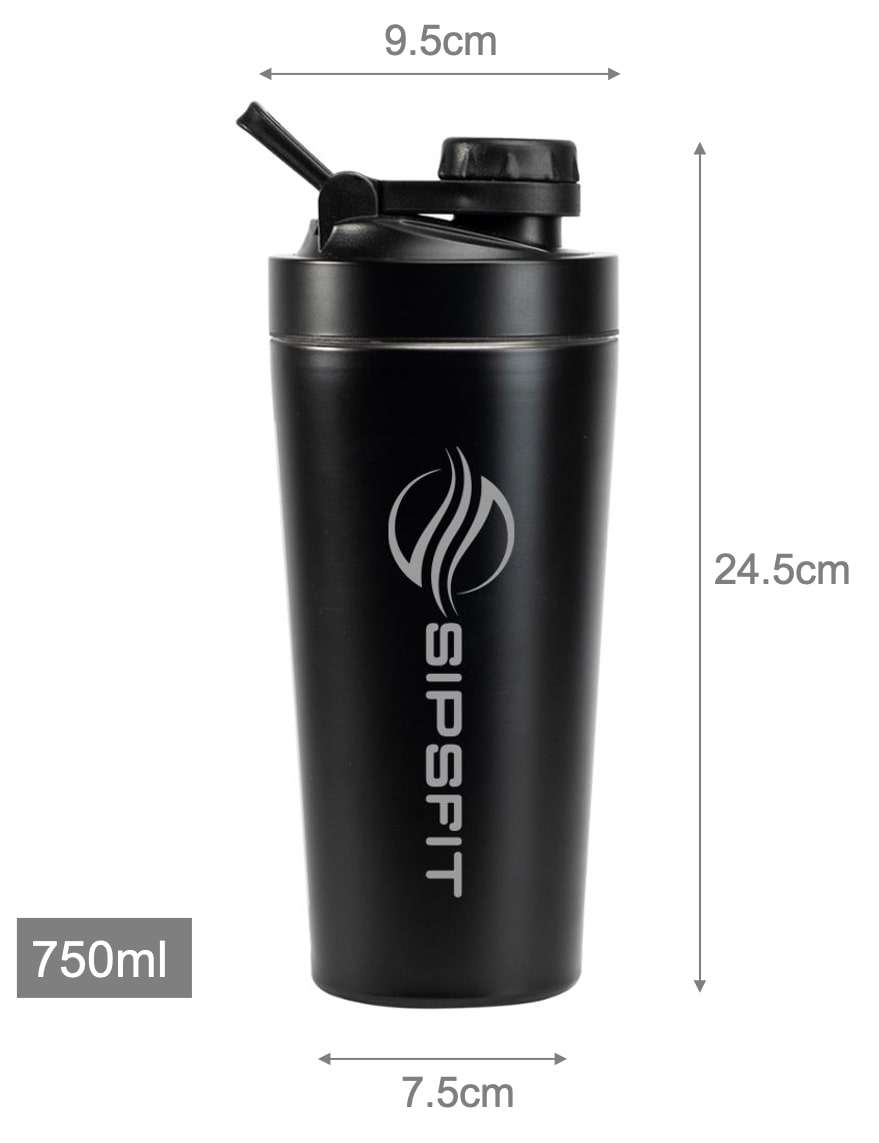 Double-Walled Stainless Steel Shaker Bottle 750ml| Insulated & Leak-Proof