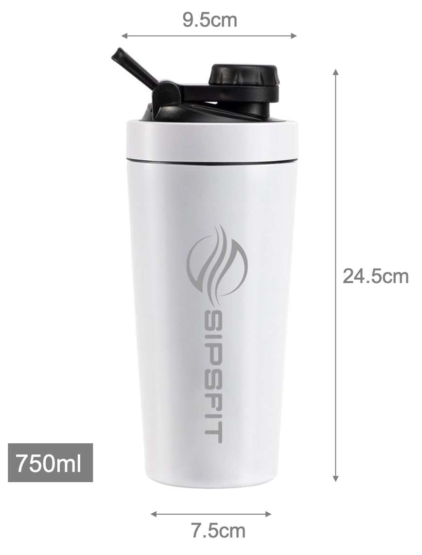 Double-Walled Stainless Steel Shaker Bottle 750ml| Insulated & Leak-Proof