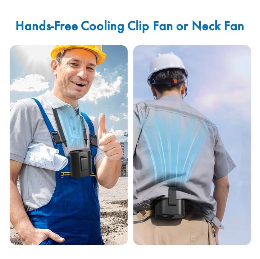 Waist and Neck Wearable Fan