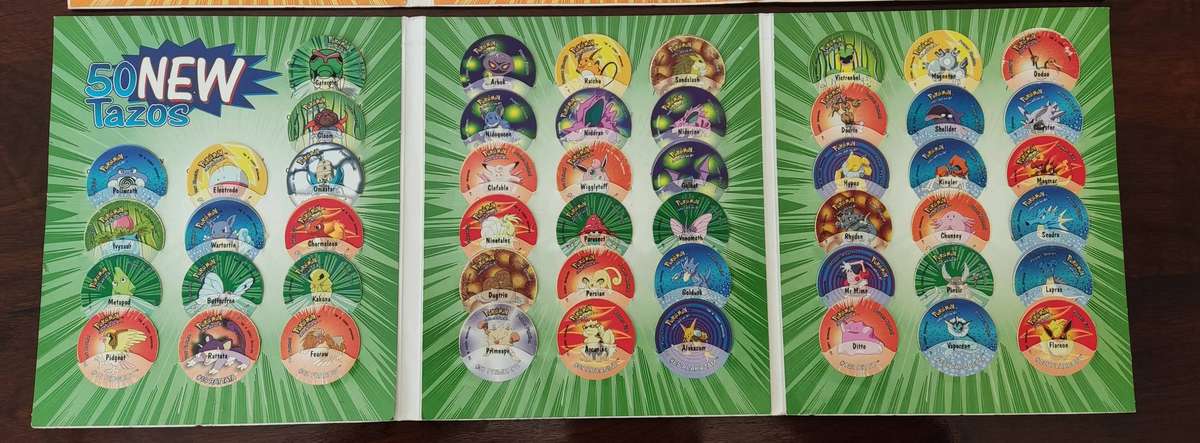 Pokemon tazo albums 1,2,3