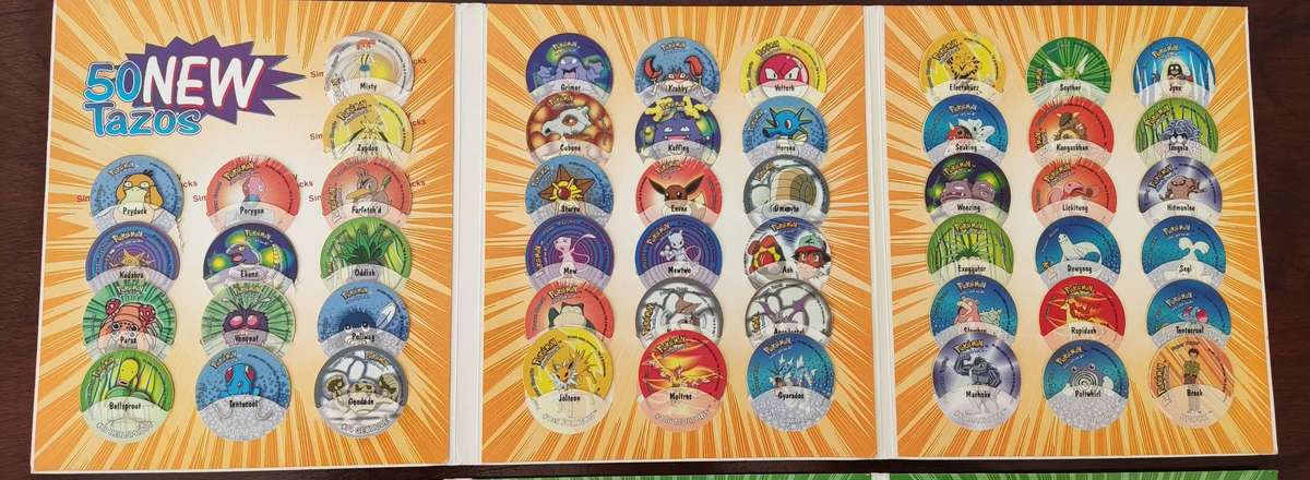 Pokemon tazo albums 1,2,3