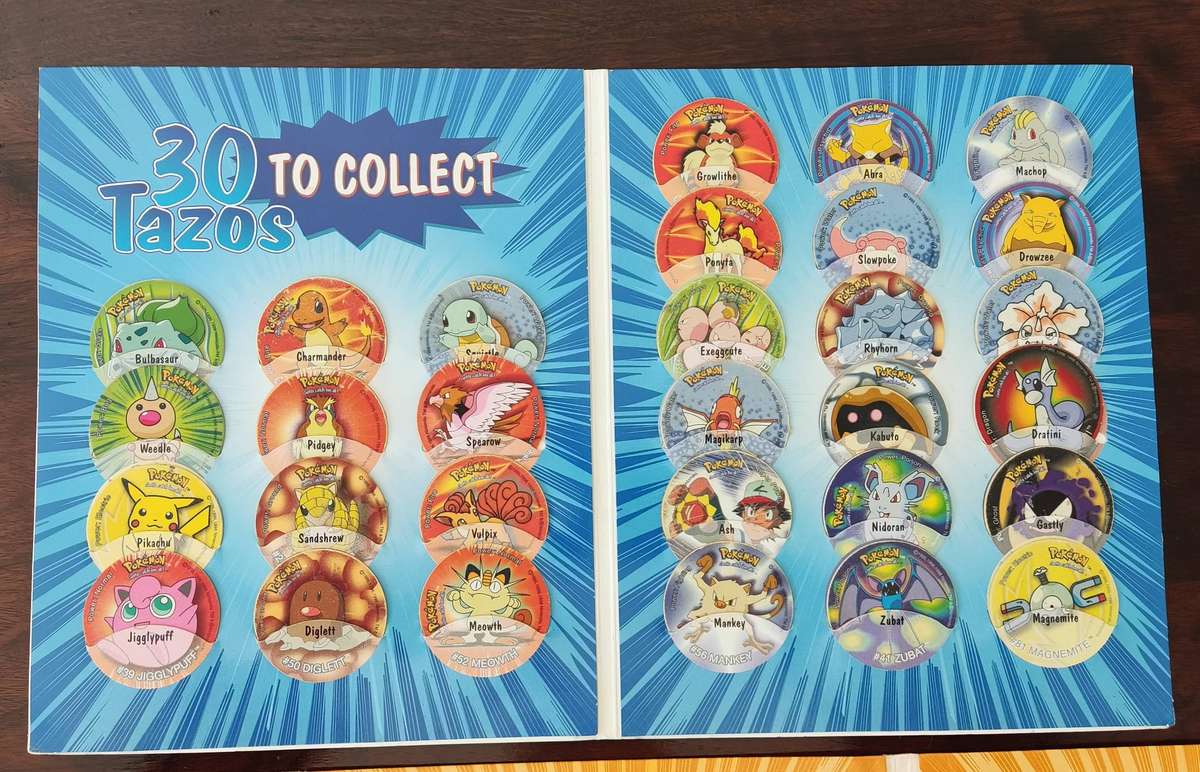 Pokemon tazo albums 1,2,3