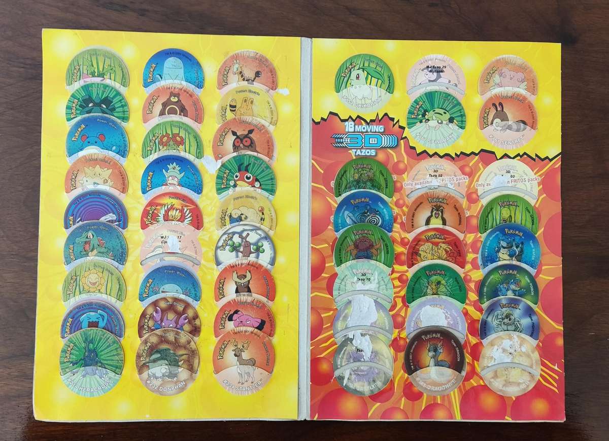 Pokemon tazo album 1,2,3,4 and 6