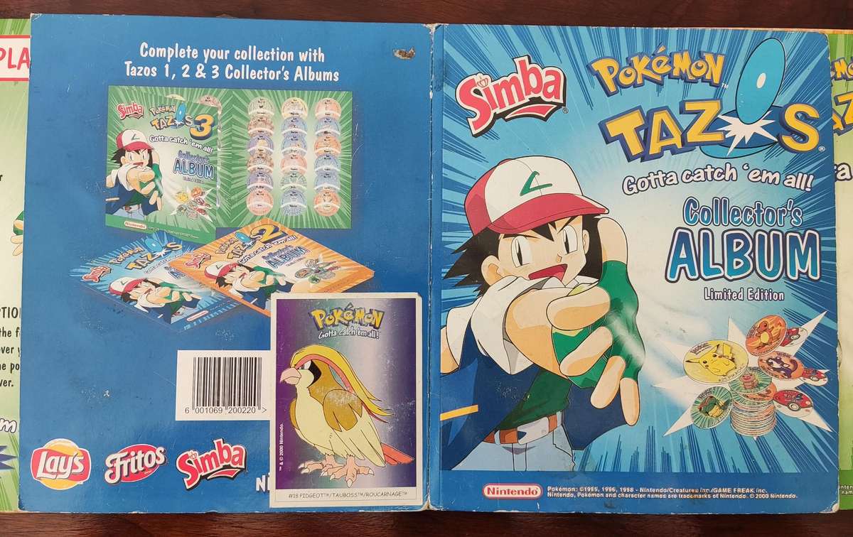 Pokemon tazo album 1,2,3,4 and 6