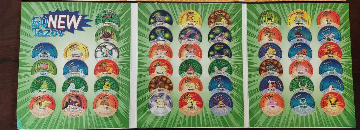 Pokemon tazo album 1,2,3 complete