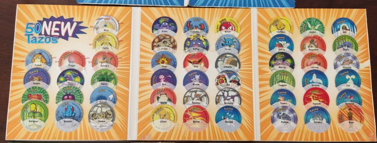 Pokemon tazo album 1,2,3 complete