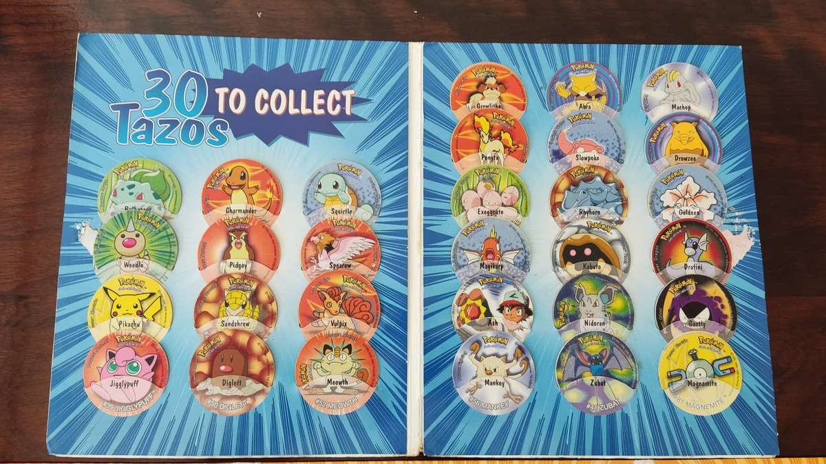 Pokemon tazo album 1,2,3 complete
